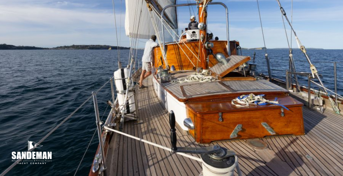 Aft deck view fwd
