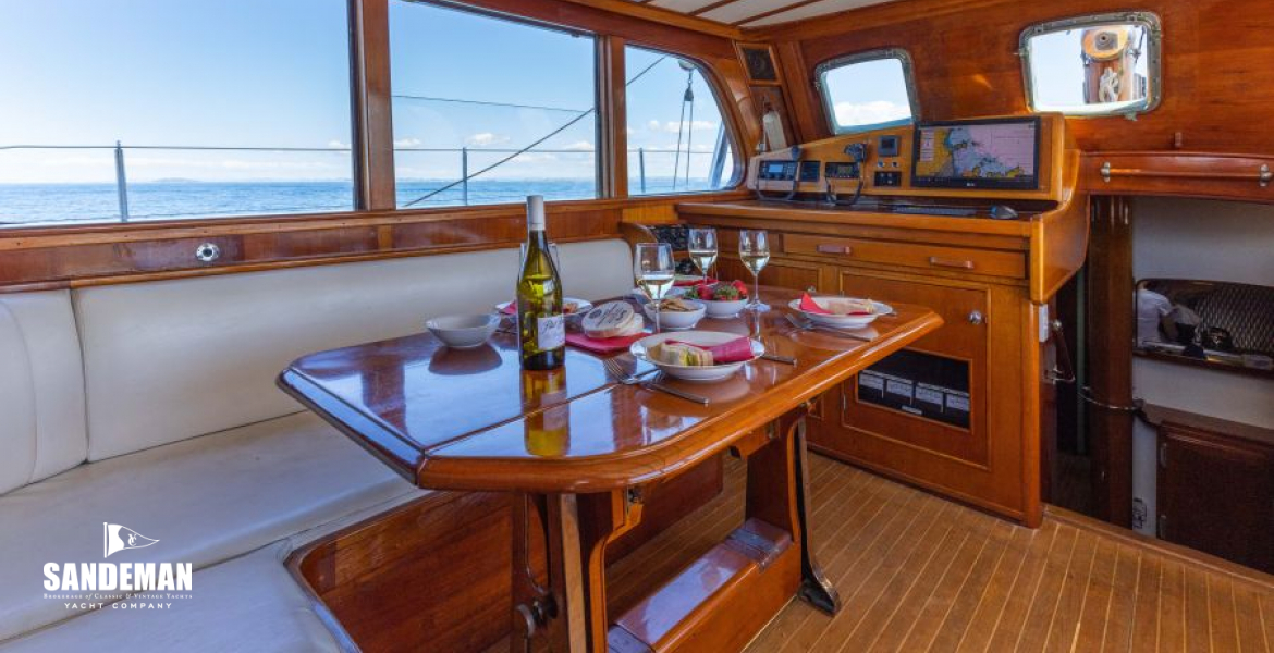 Deck saloon view fwd to port