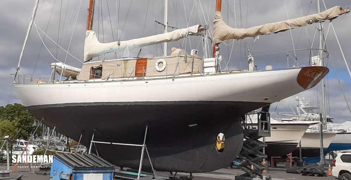 Hauled out port qtr