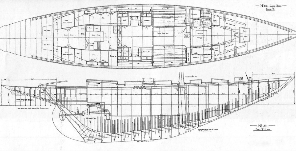 Original Mylne Profile and accomm plan