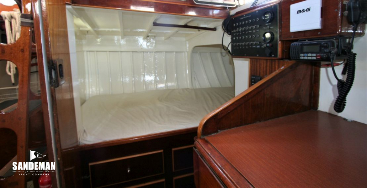Aft stateroom double berth to starboard