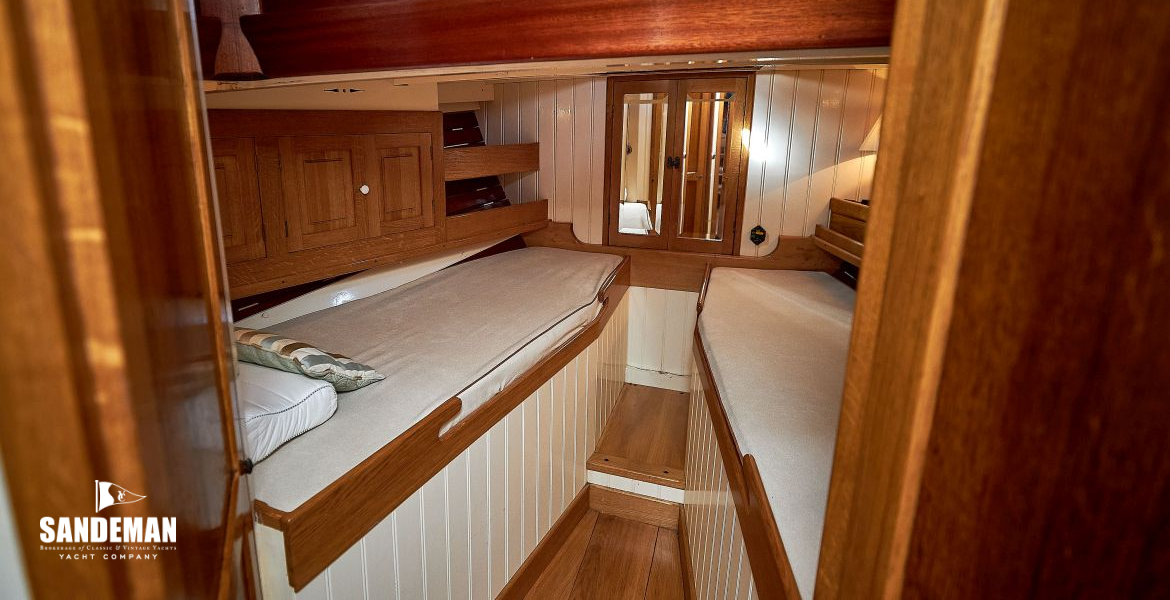 Fore cabin berths view fwd to port
