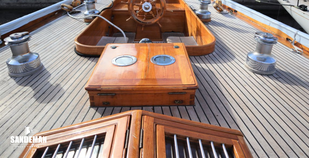 View aft to cockpit