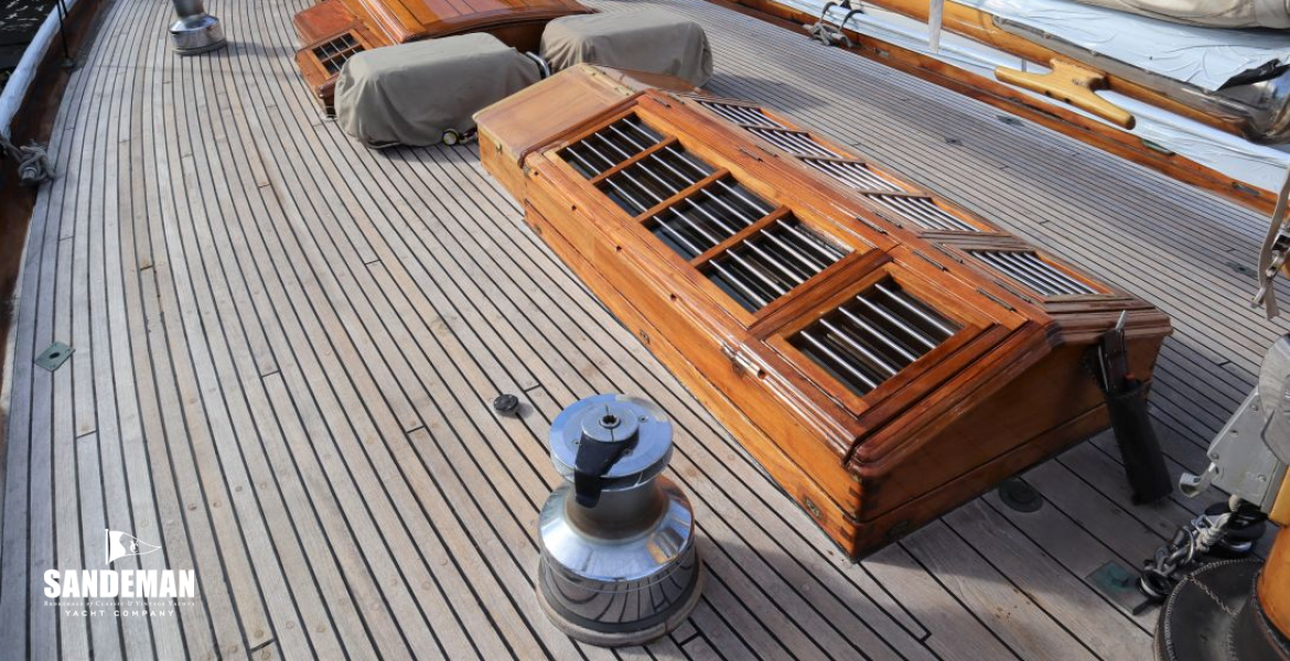 View aft from mast