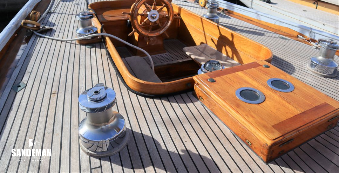 View aft to cockpit