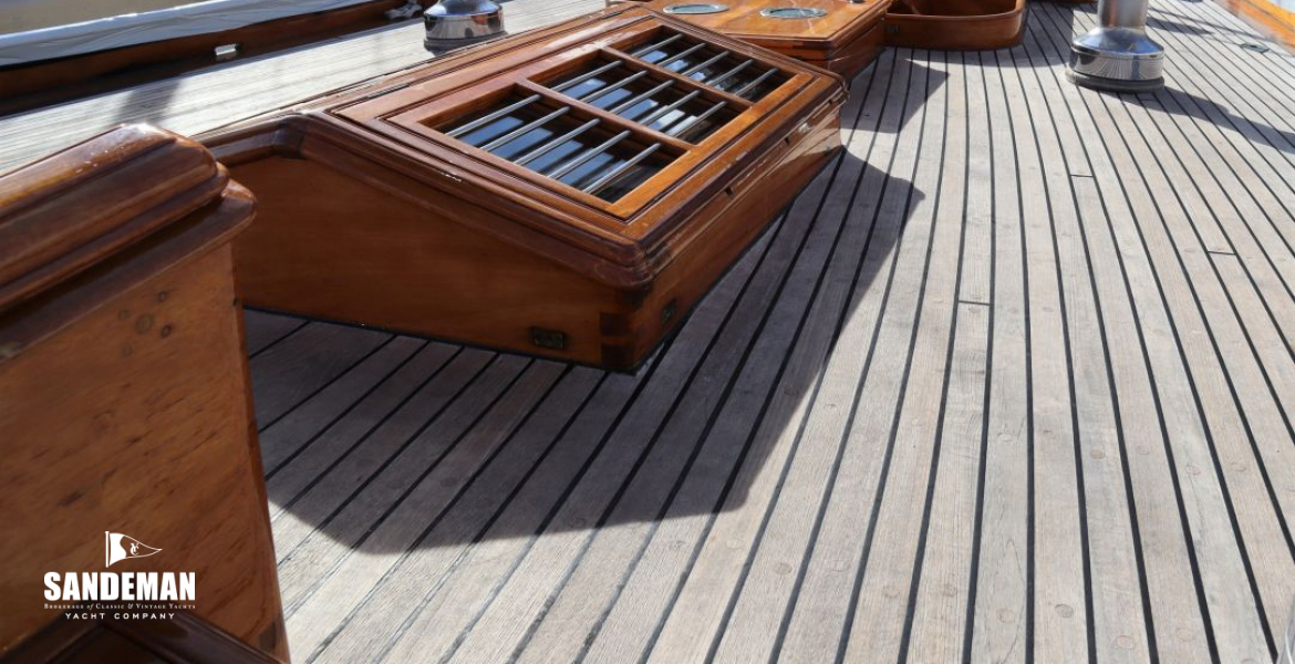 View aft from companionway hatch