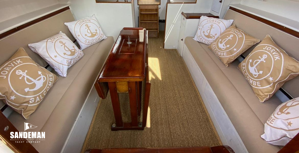 Saloon view aft to galley and cockpit