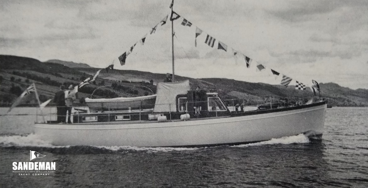 Sea trials on the Gareloch, 1950