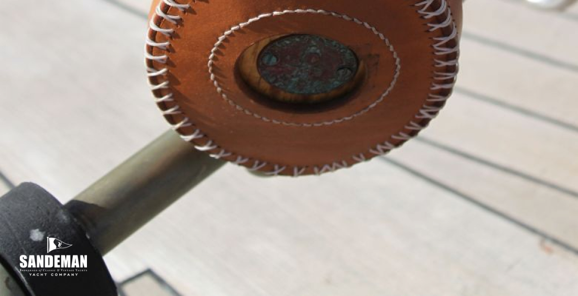Leathered block detail