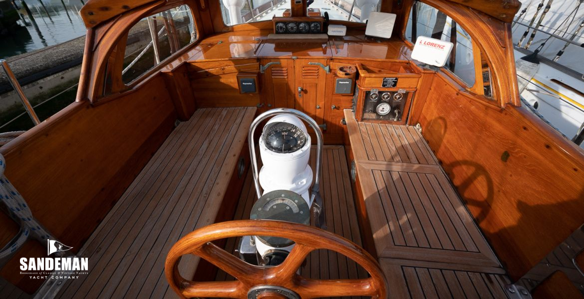 Cockpit view from helm