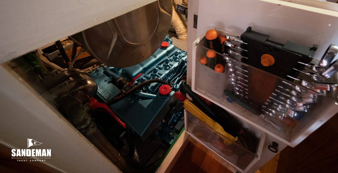 Engine room access in corridor