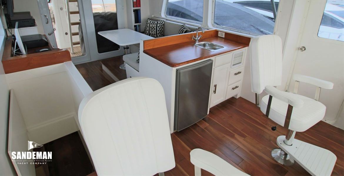Wheelhouse view aft to port