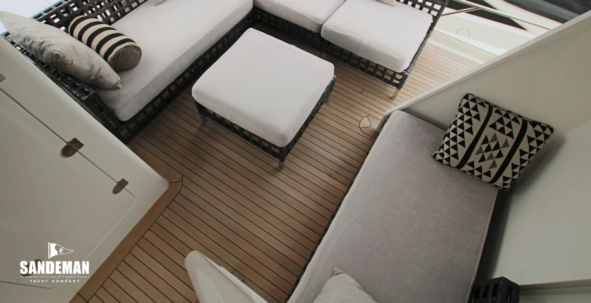 Upperdeck aft seating area view aft to port