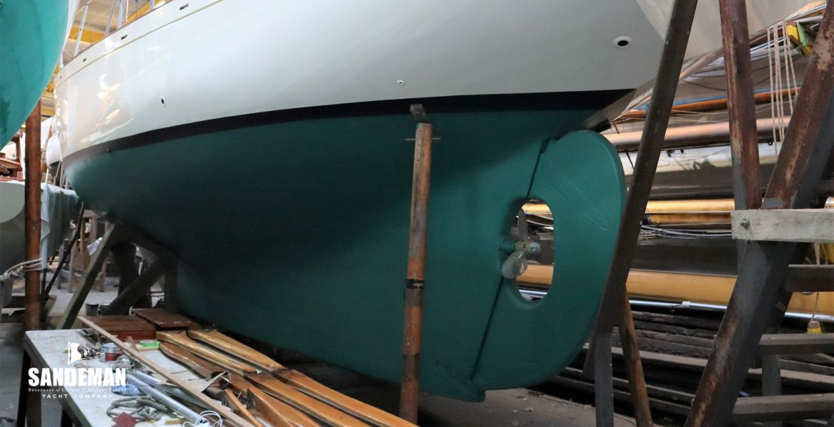 Hauled out port qtr