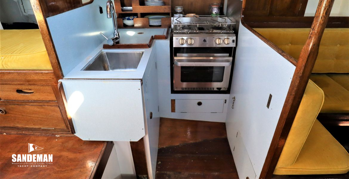 Galley to port
