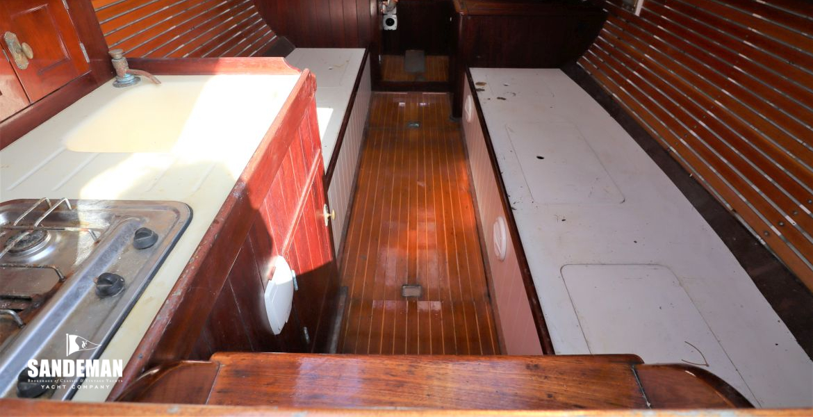 View forward from companionway