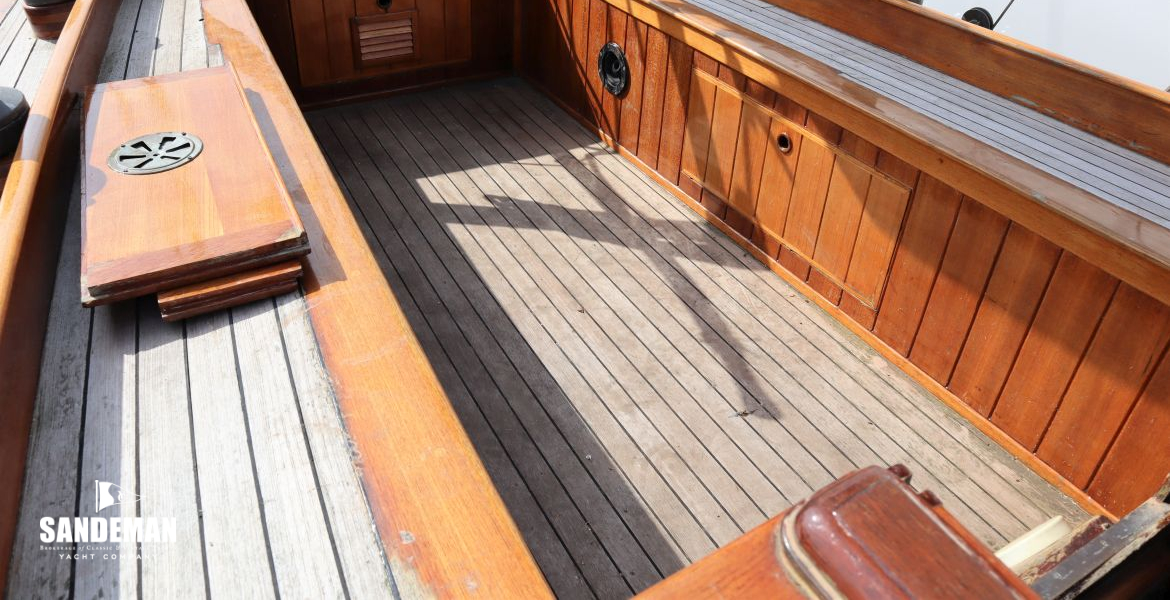 Cockpit view aft to port