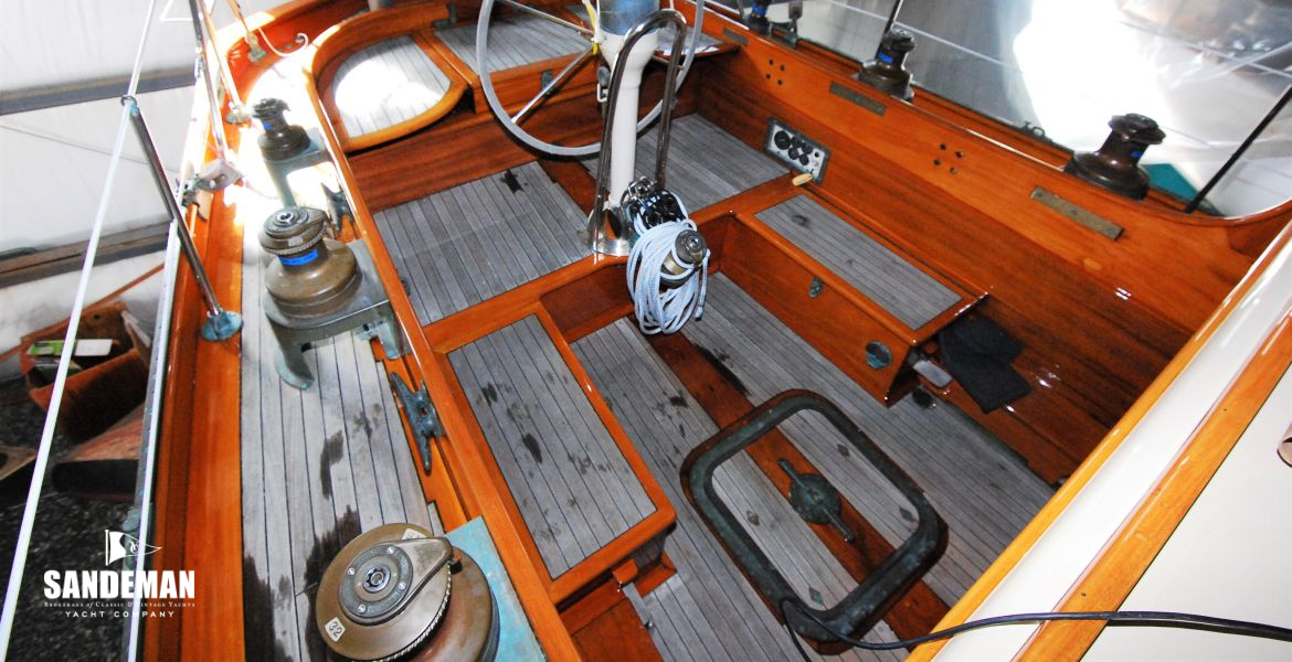 Cockpit view aft to port