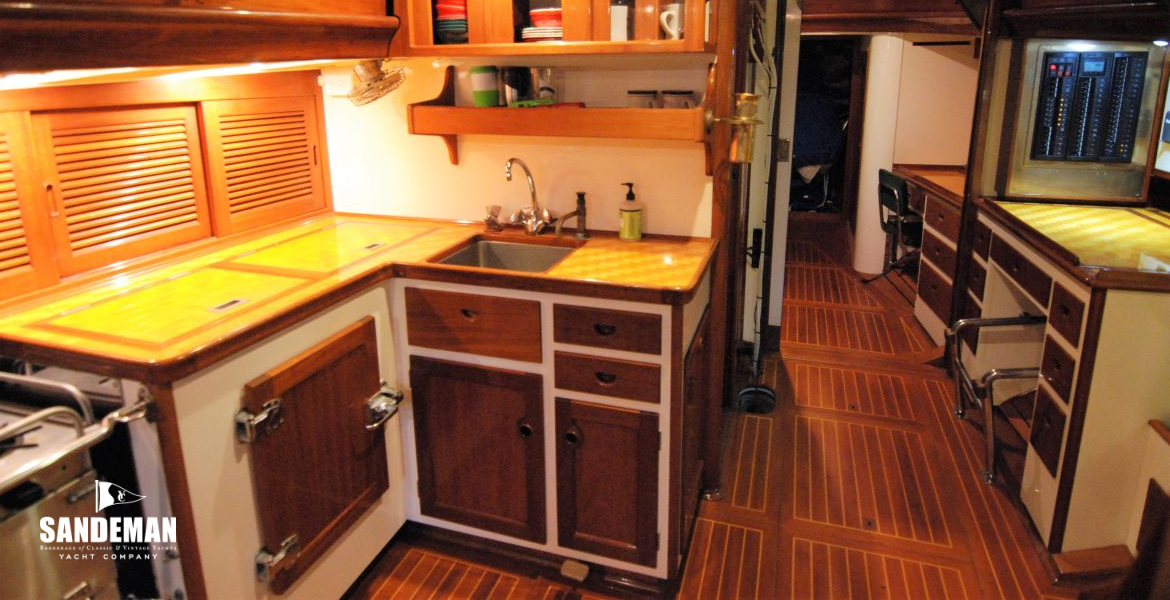 Galley view forward to port