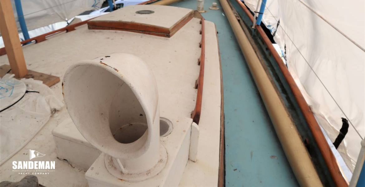View forward to foredeck