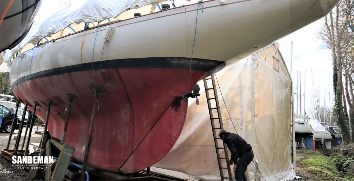Hauled out port quarter