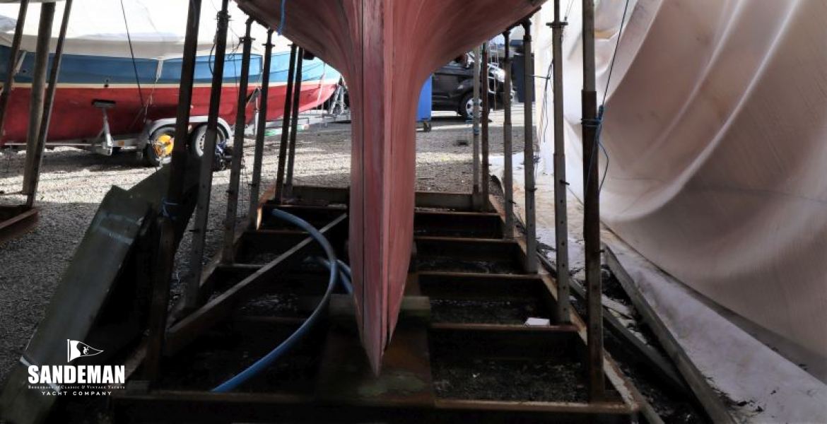 Hauled out aft