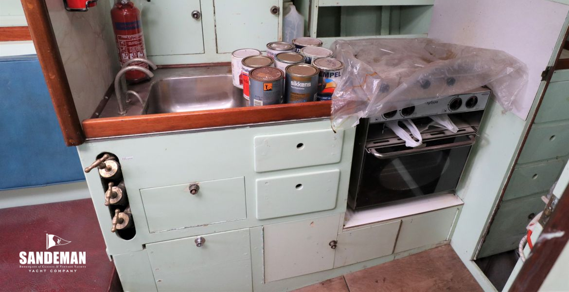 Galley to port
