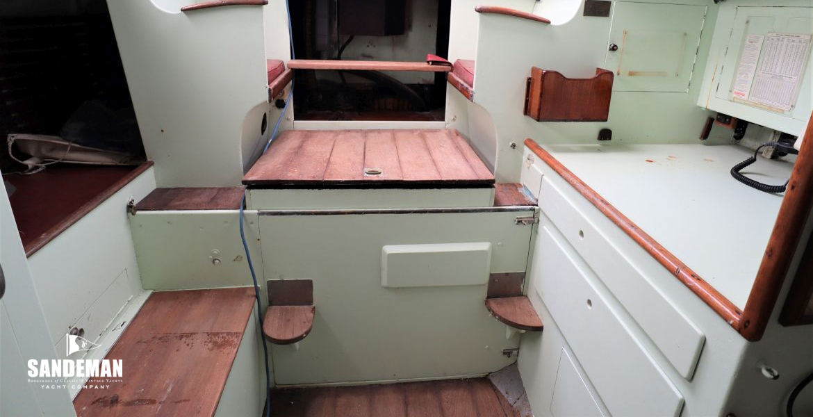 View aft to companionway