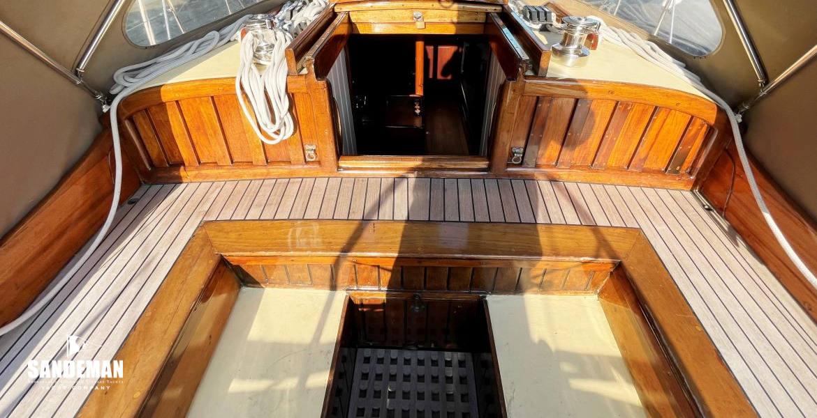 Cockpit view forward to companionway