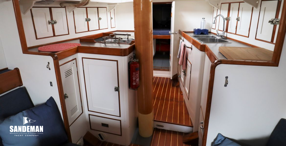 Saloon view forward to galley