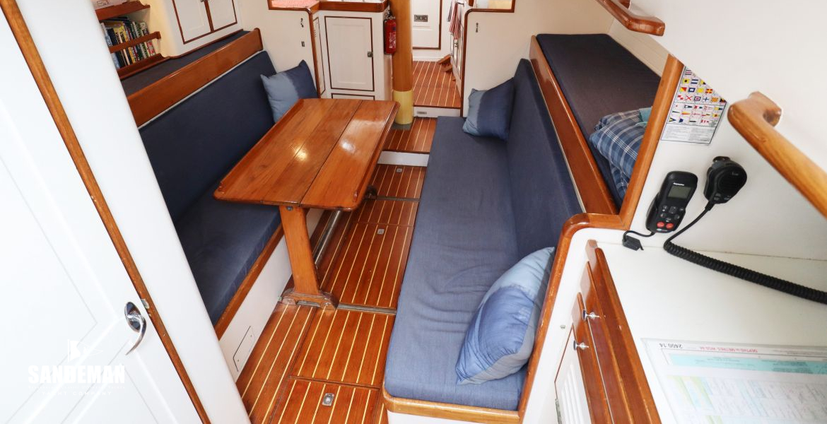 Accommodation view forward from companionway
