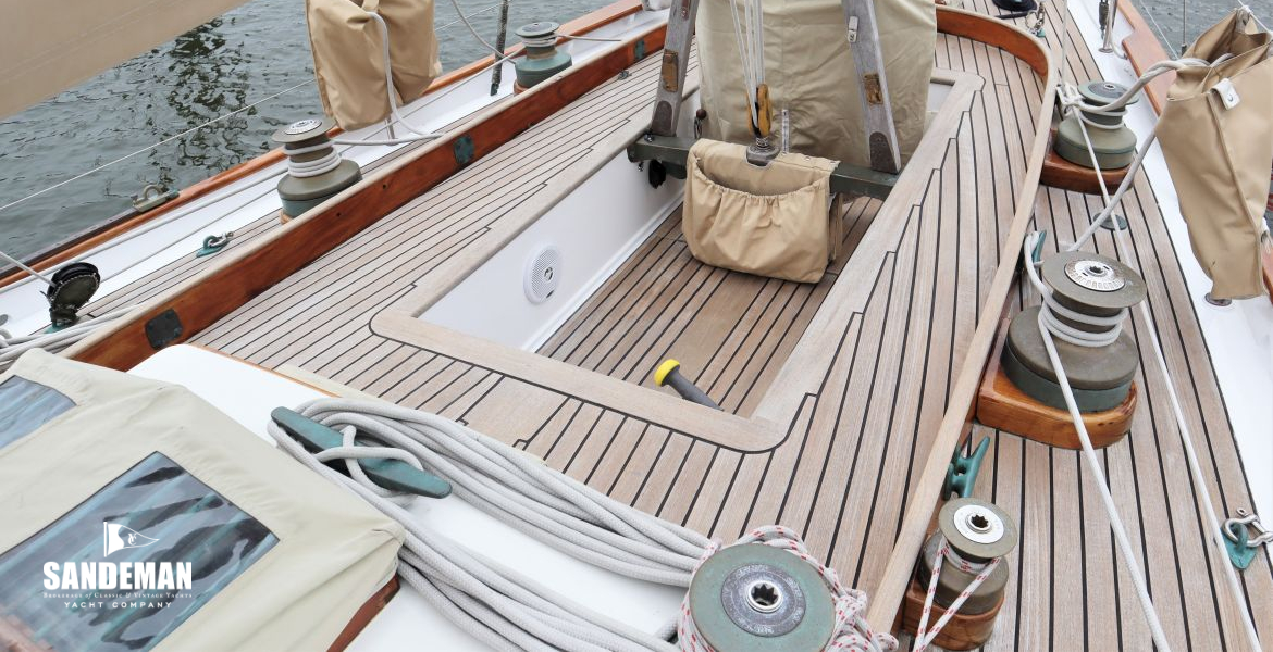 Cockpit and aft deck view aft