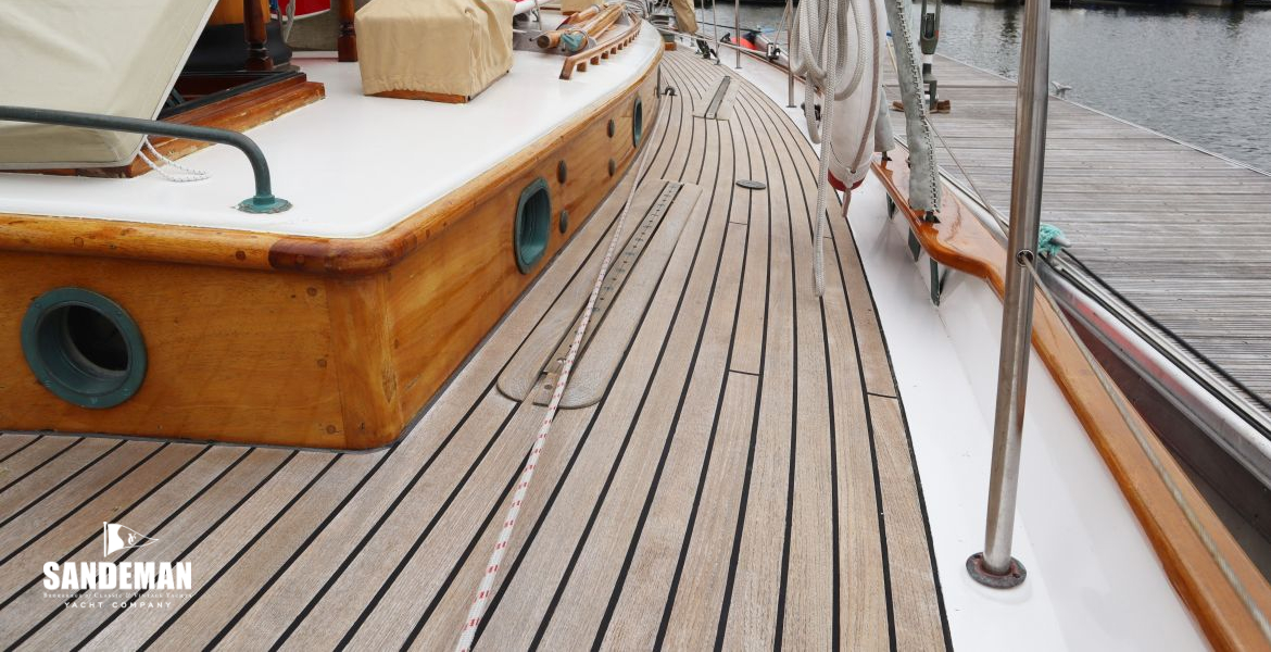 Port side deck view aft