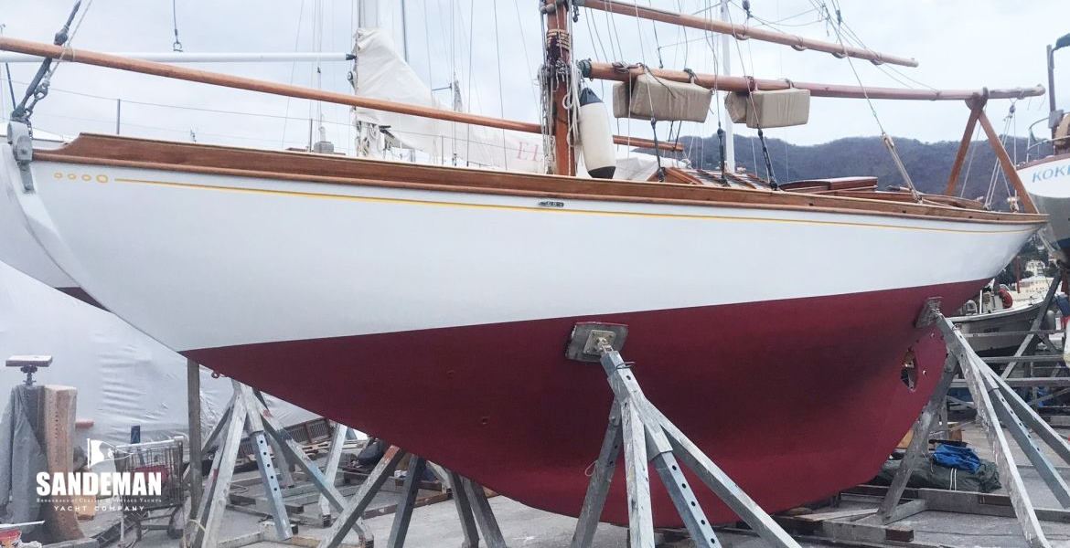 Hauled out port bow