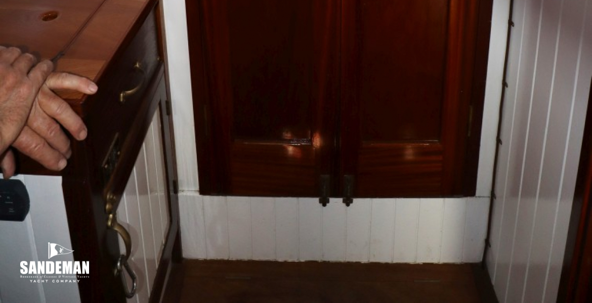 View aft to companionway