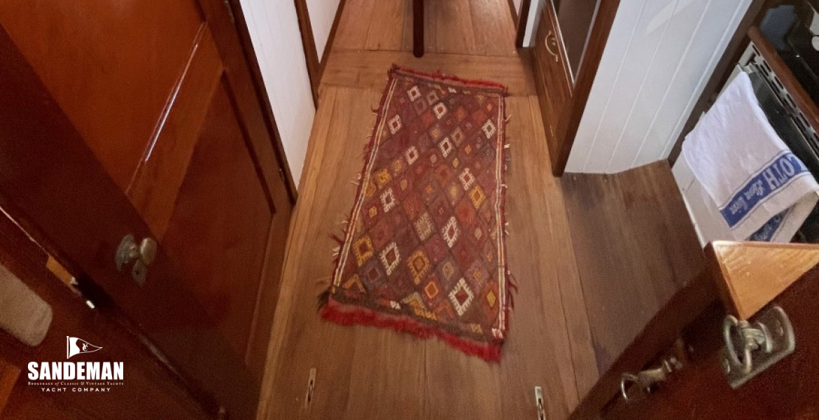 Accommodation view forward from companionway