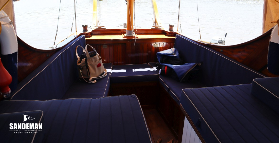 View aft to cockpit
