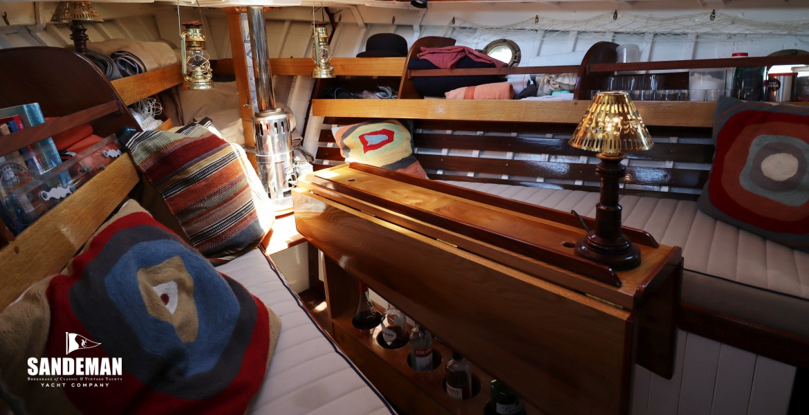 Saloon view forward to starboard