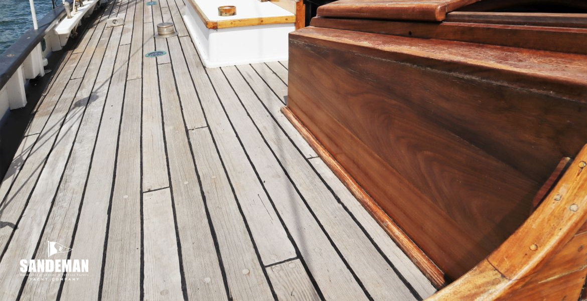 Port side deck view forward