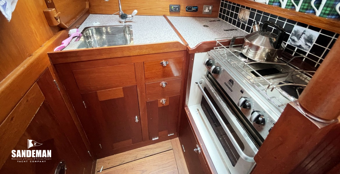 Galley to port