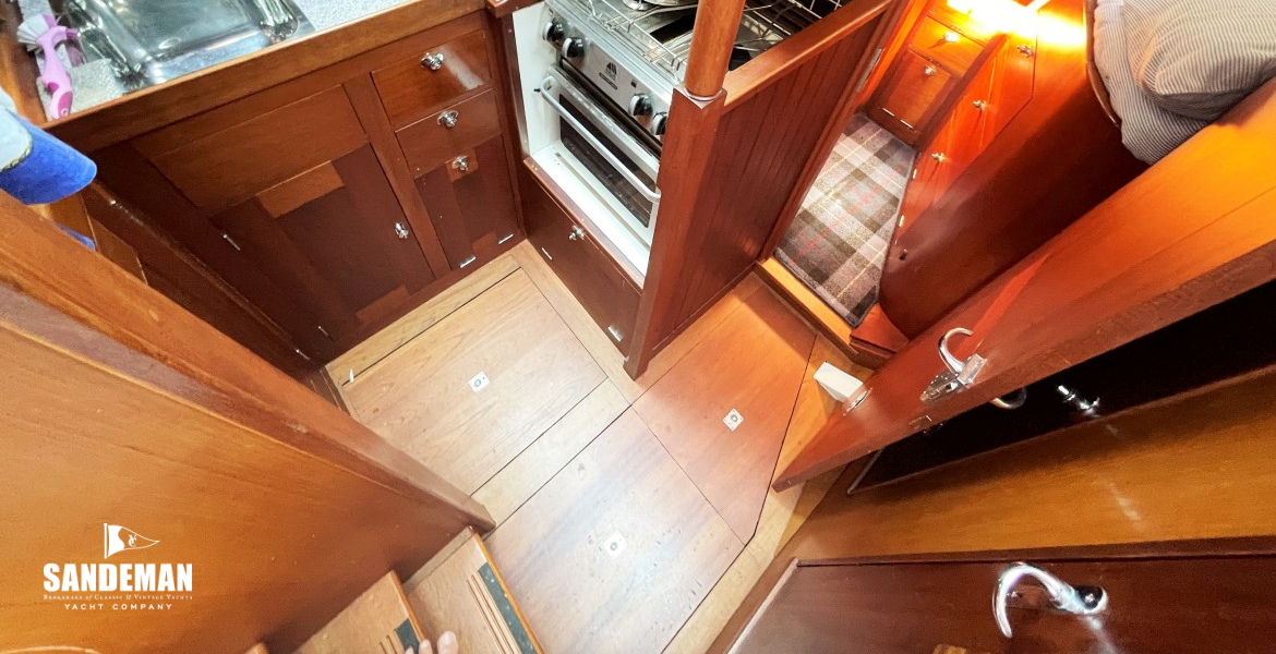 Galley to port