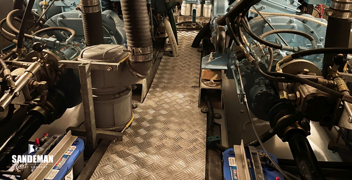 Engine room view forward