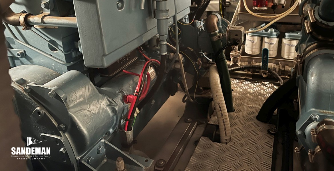 Engine room view forward