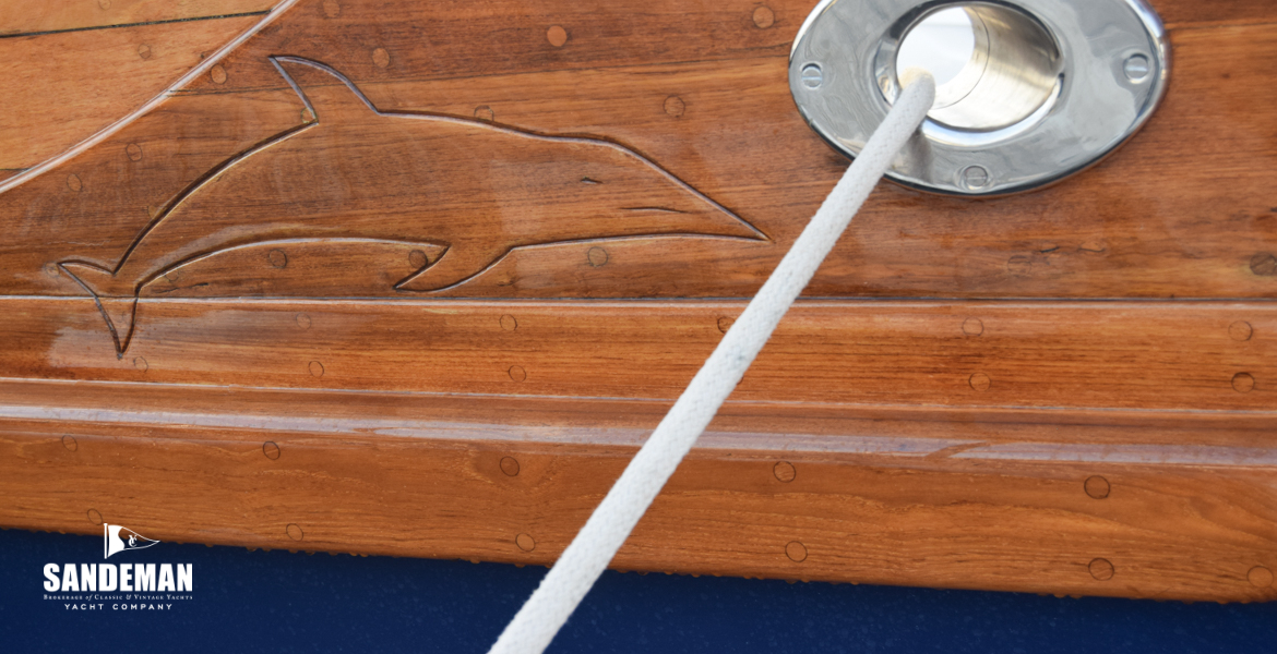 Dolphin carving