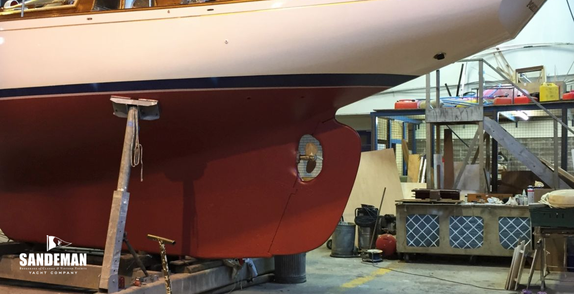 Hauled out aft