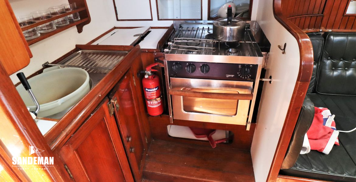 Galley to port
