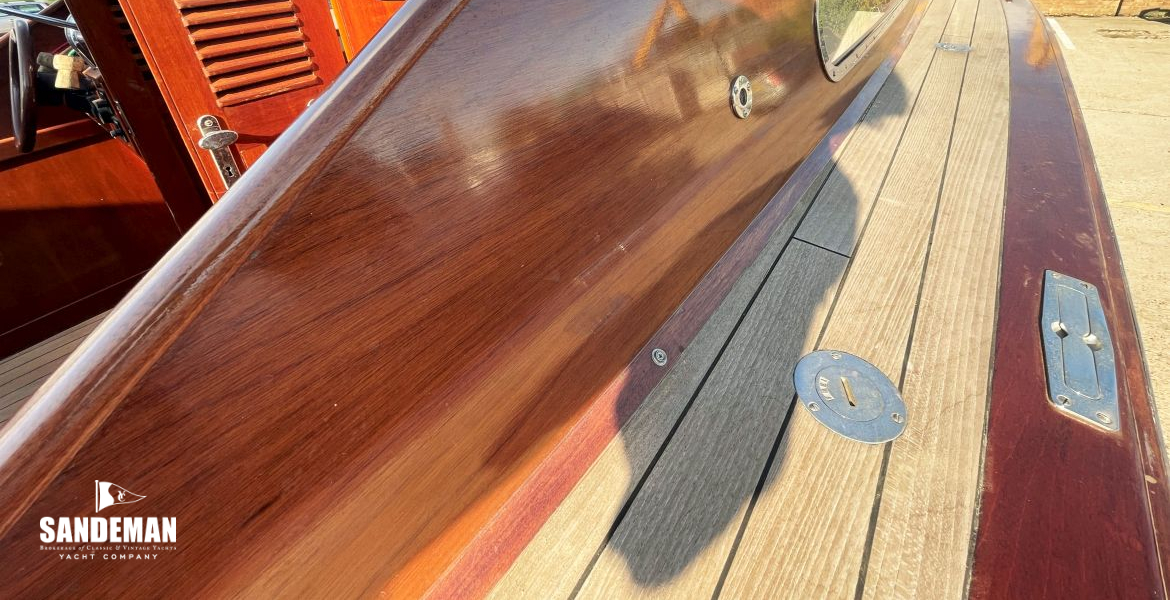 Starboard side deck view forward