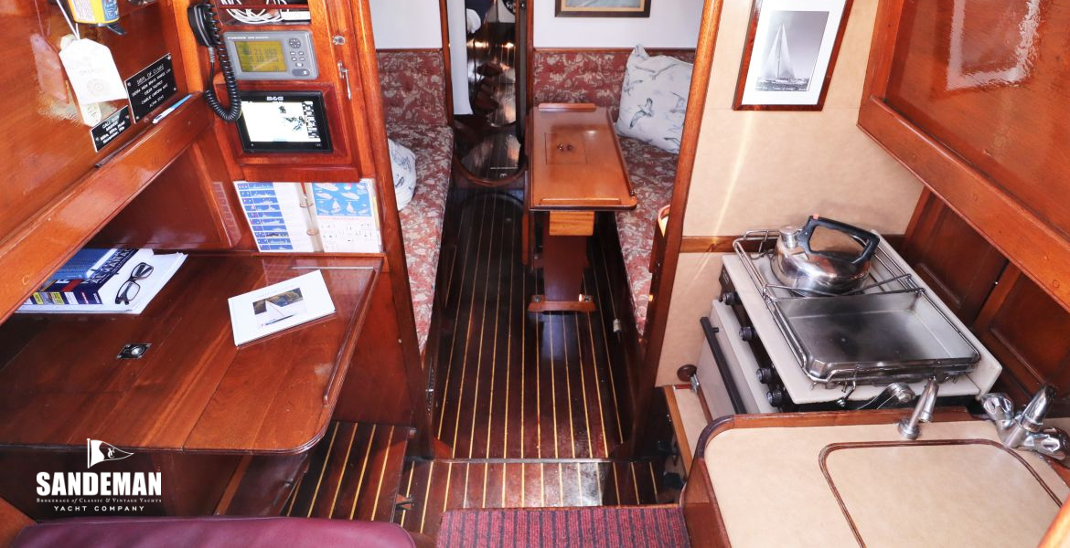 Accommodation view forward from companionway