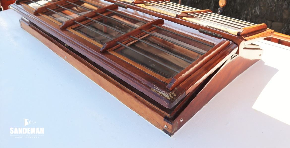 Skylight view forward to starboard