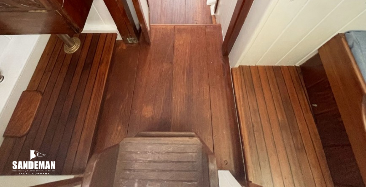 View to accommodation from companionway